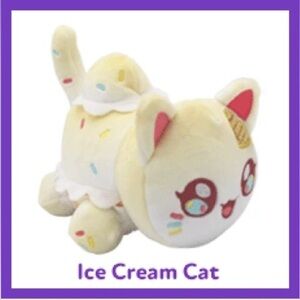 Aphmau Meemeows Litter 2 Ice Cream Cat 6” Plush Soft Squishy
